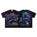 MAJESTIK Washed Black Rhinestone Graphic T-Shirt — hero