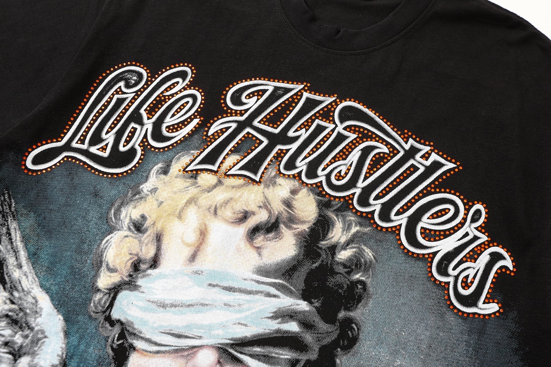 Life Hustlere Angel H-Back Graphic T-Shirt — detail