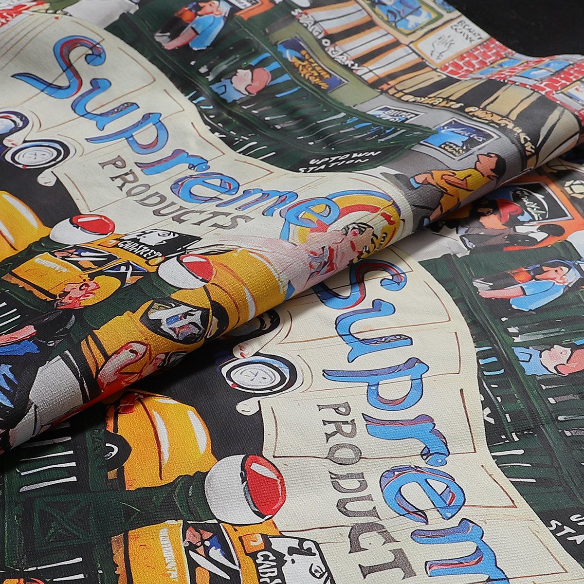 Supreme Manhattan City Graphic T-Shirt — fabric_closeup