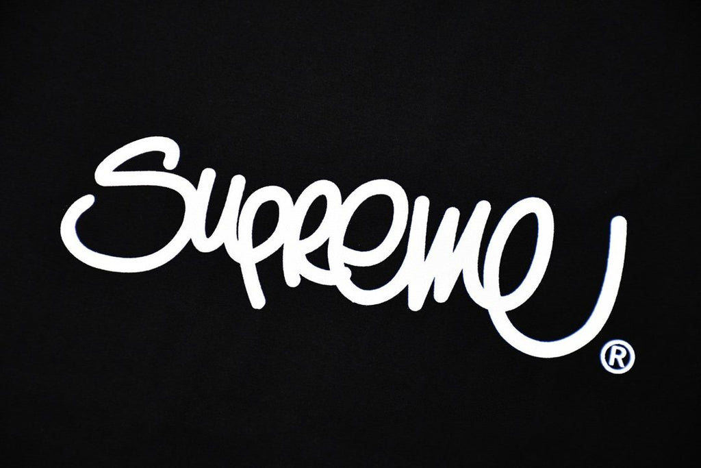 Supreme Handstyle Script Graphic T-Shirt — detail