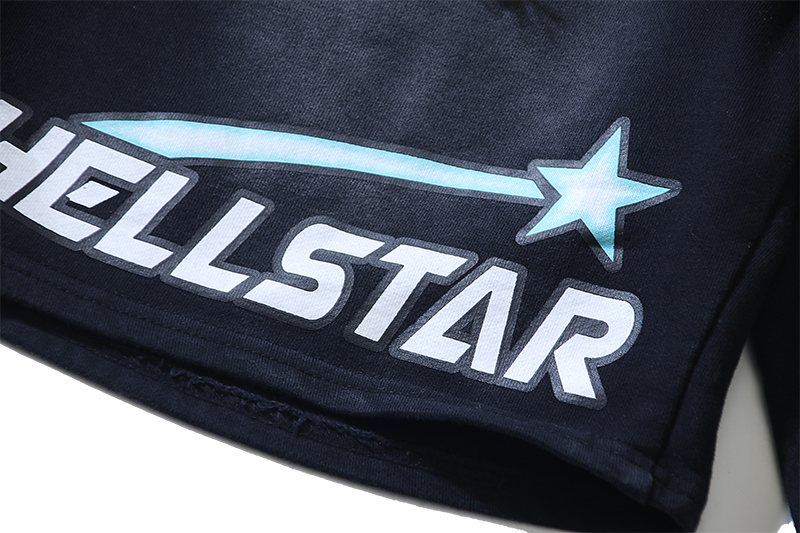 Hellstar The Future Graphic Shorts - Washed Black — detail