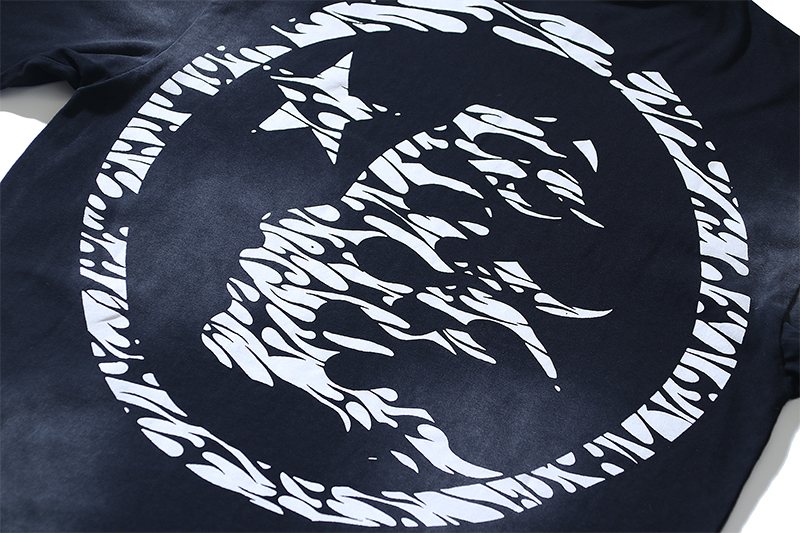 Hellstar Washed Black Face Graphic T-Shirt — detail