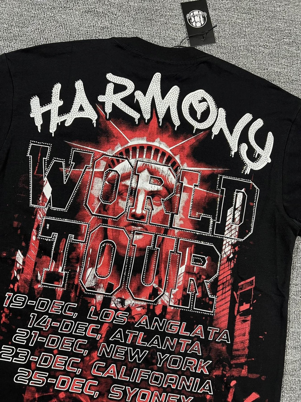 HARMONY New Age World Tour Graphic T-Shirt — detail