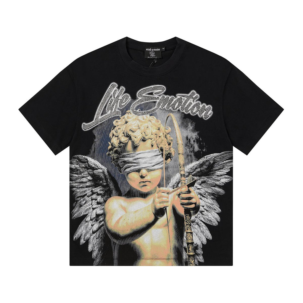 MIXED EMOTION Angel Graphic Short-Sleeve T-Shirt — hero