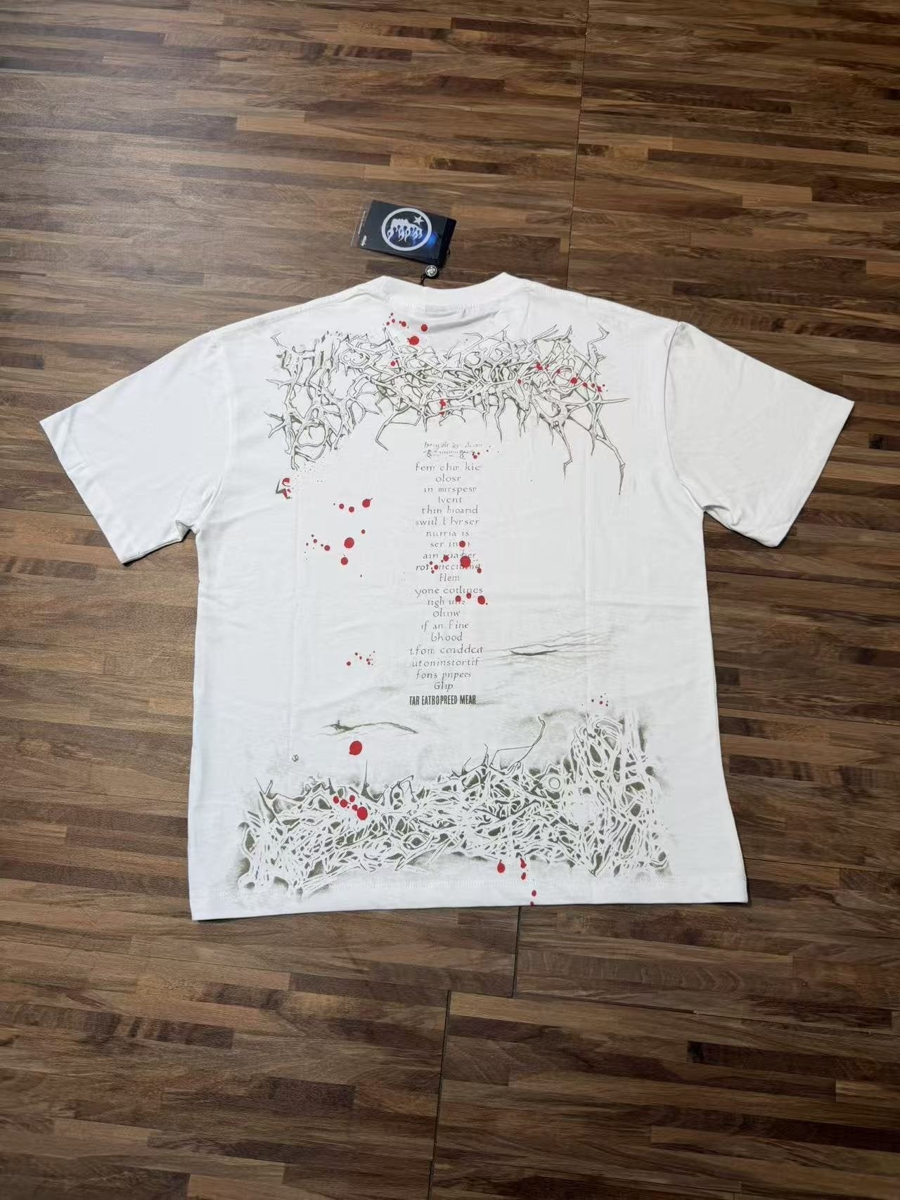 Hellstar Ivory White NFC Detail Short-Sleeve T-Shirt — back
