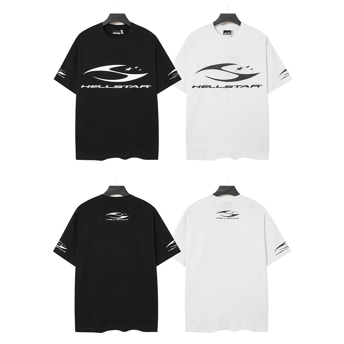 Hellstar Front & Back Graphic Short-Sleeve T-Shirt — comparison