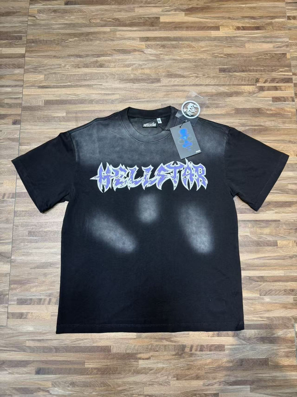 Hellstar Washed Panel Graphic T-Shirt — front