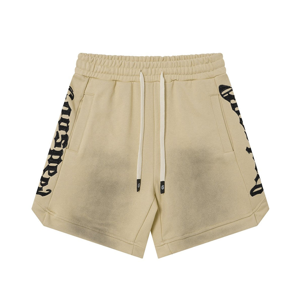 Godspeed Washed Drawstring Shorts — front