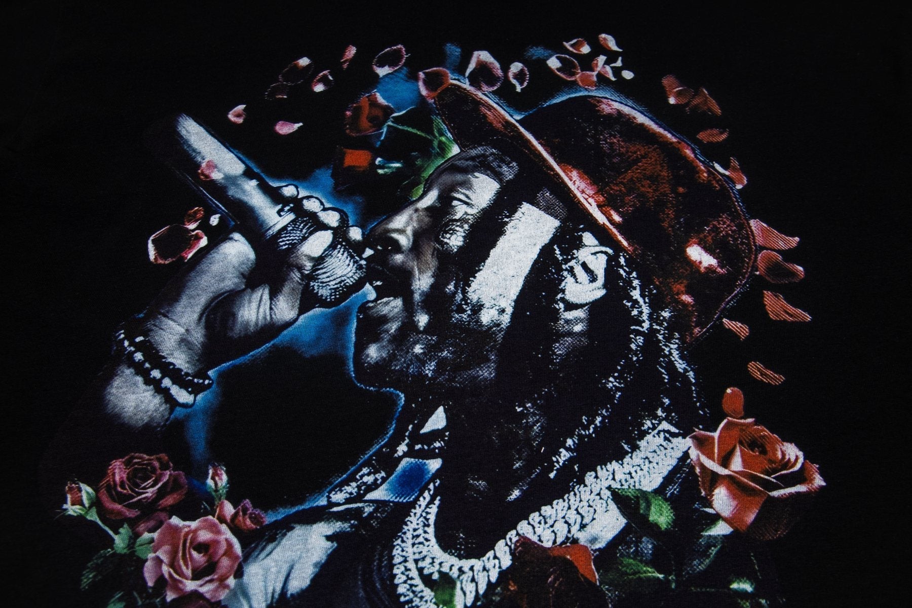 ASAALL Portrait Rose Graphic T-Shirt — detail