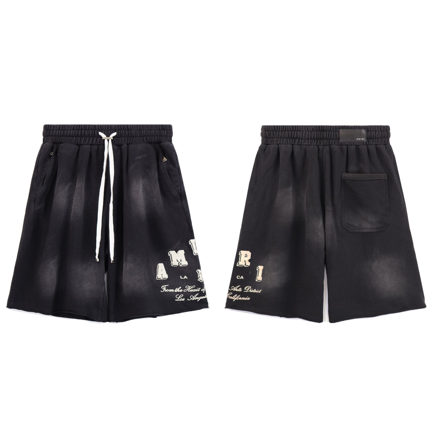 AMIRI Washed Graphic T-Shirt & Shorts Set — front