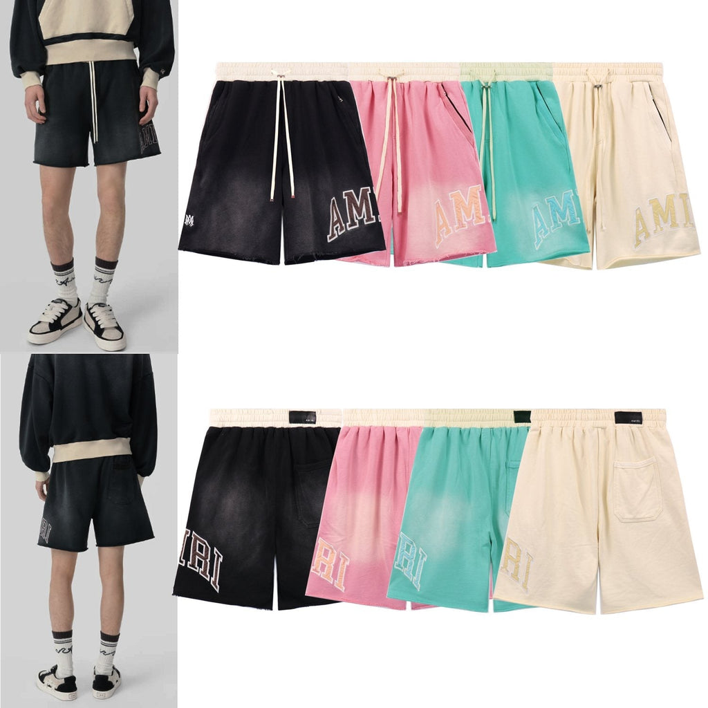 AMIRI Vintage Collegiate Graphic Shorts — comparison
