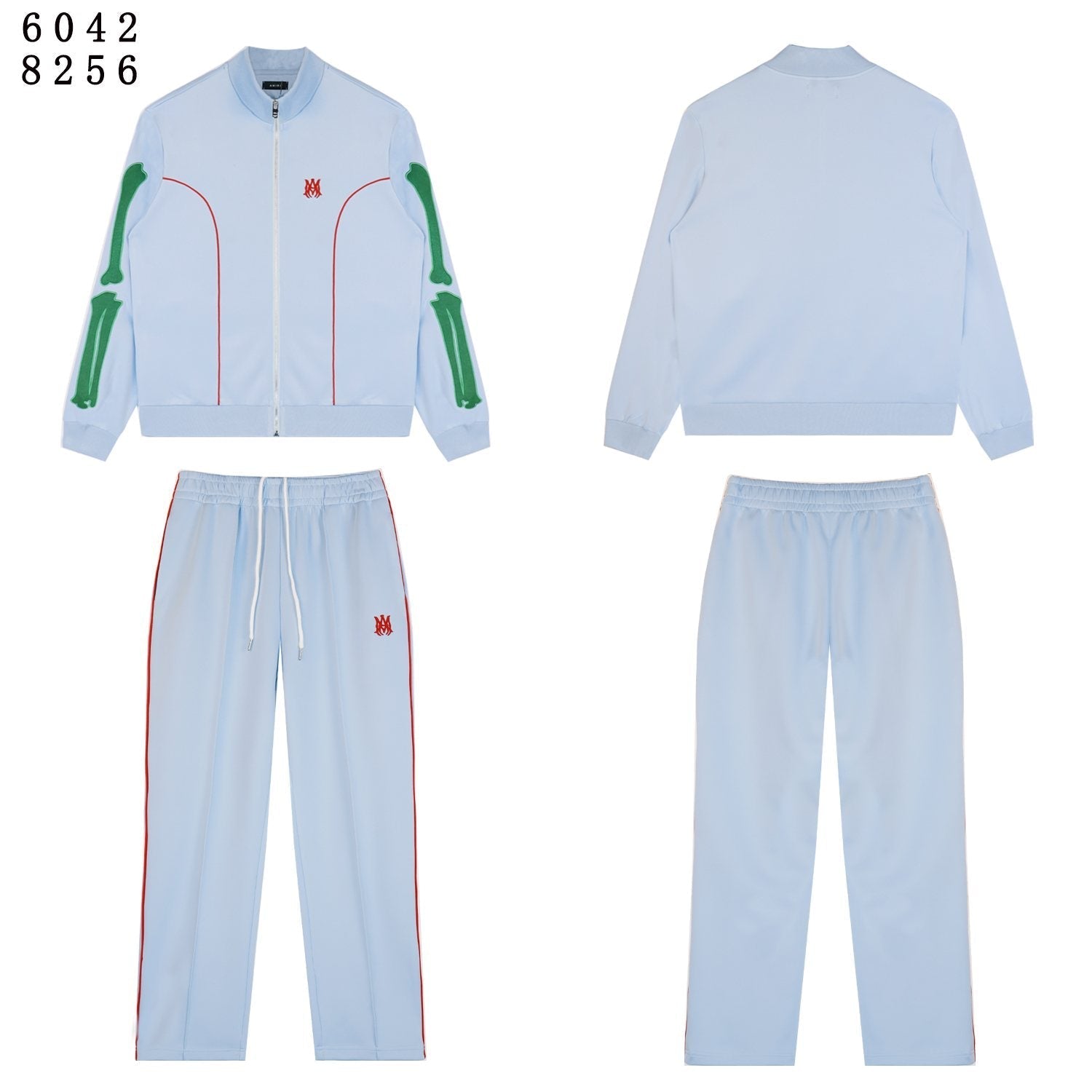 AMIRI Bones Track Jacket & Pants Matching Set — front