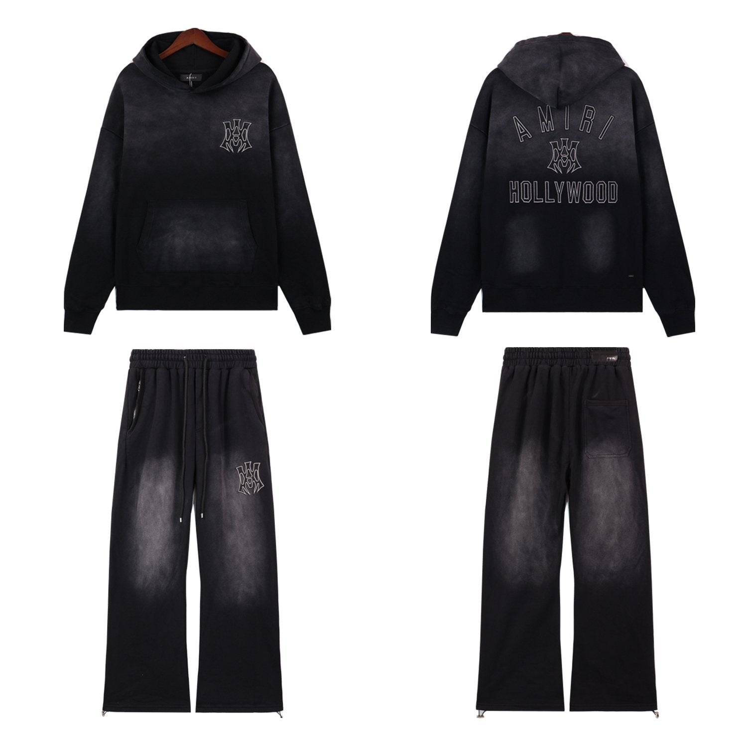AMIRI Graphic Hoodie & Sweatpants Matching Set — front