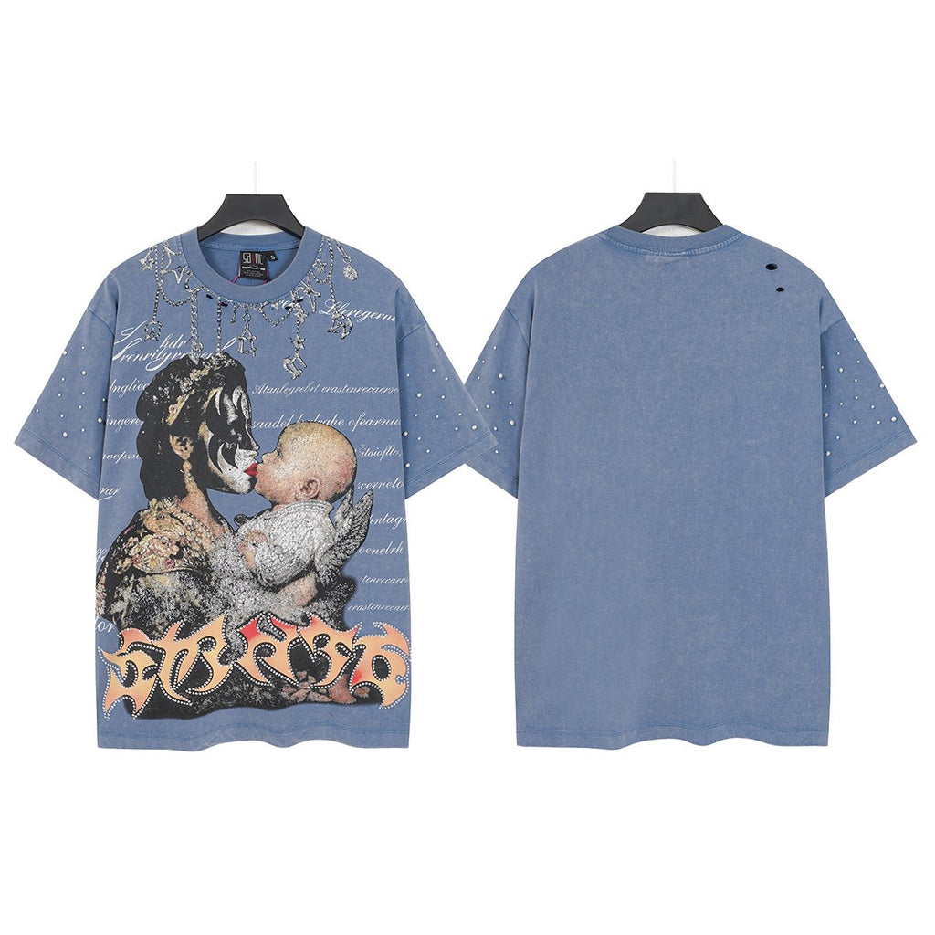 SAINT Washed Rock Graphic Short-Sleeve T-Shirt — front