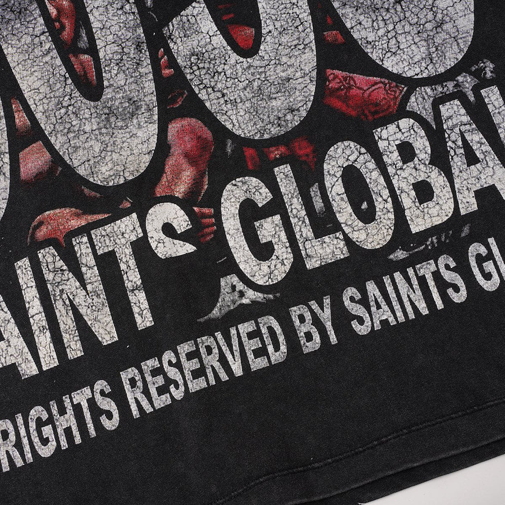 SAINT Angel & Devil 3035 Short-Sleeve Graphic T-Shirt — detail
