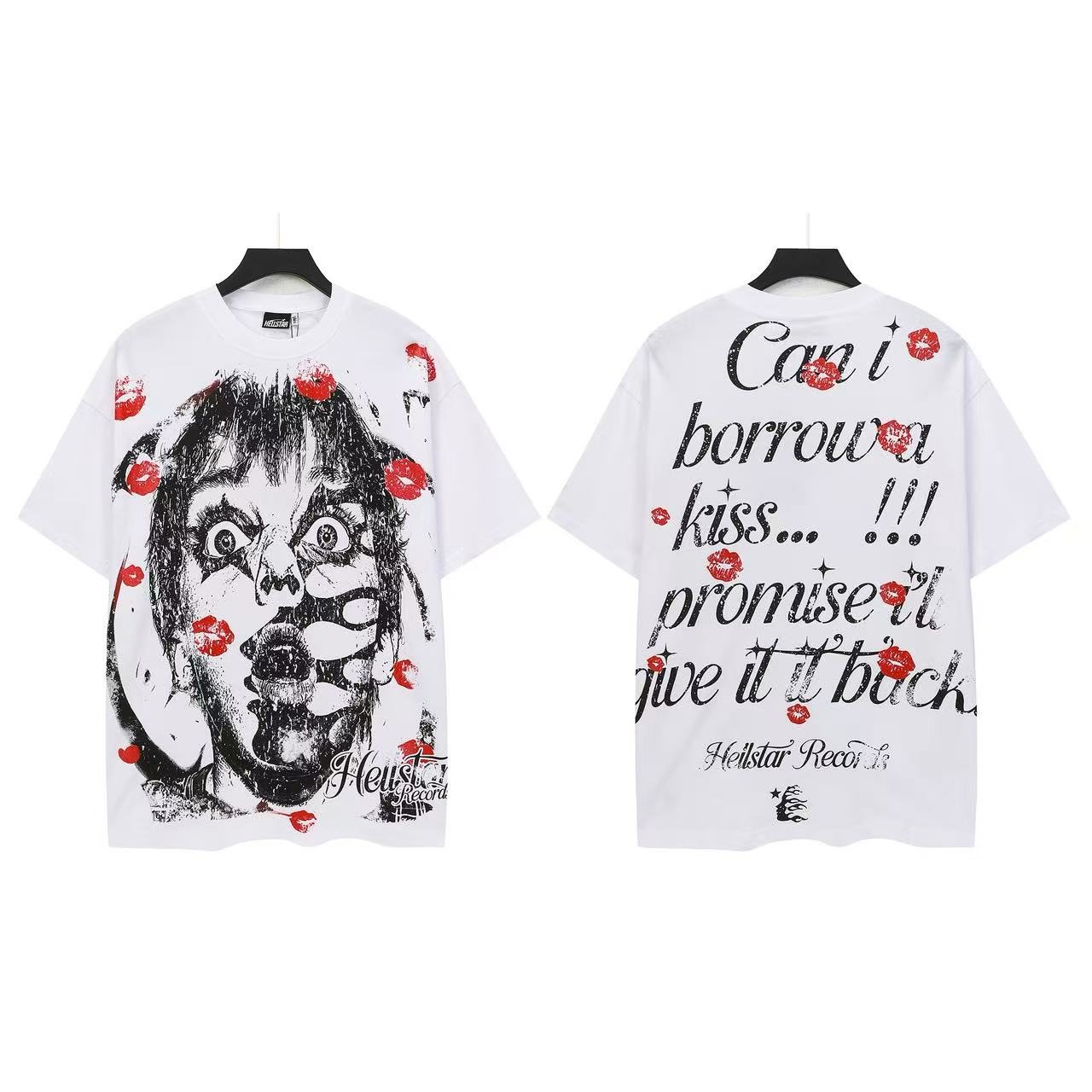 Hellstar Can't Borrow a Kiss Clown Graphic T-Shirt — front