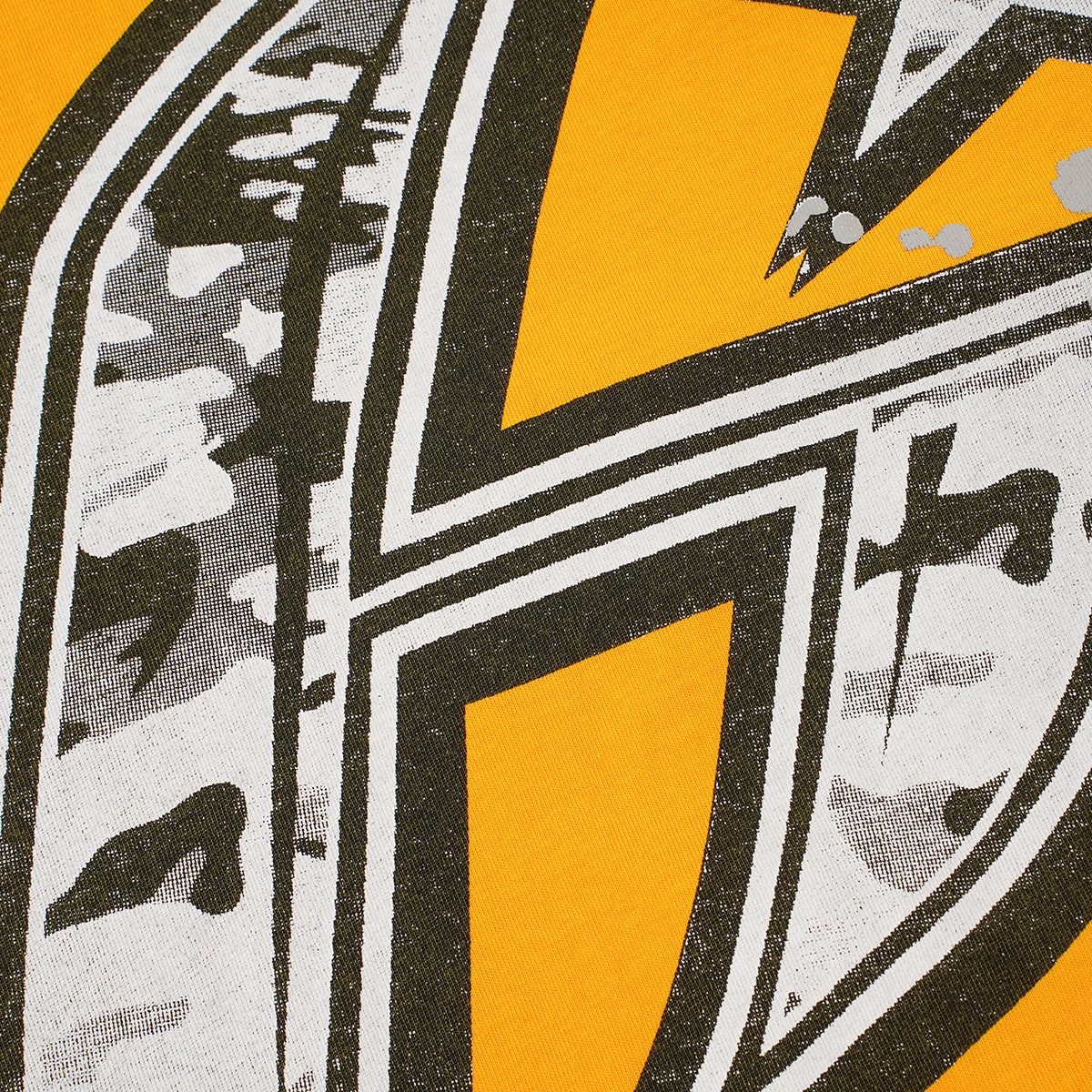 Hellstar No Guts No Glory Yellow Graphic T-Shirt — detail