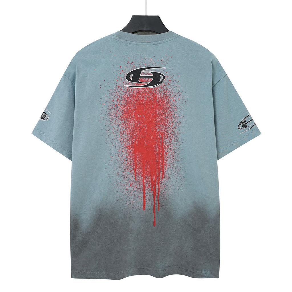 Hellstar Splatter Gradient Graphic T-Shirt — back