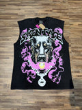 SAINT Dog Graphic Sleeveless T-Shirt — front