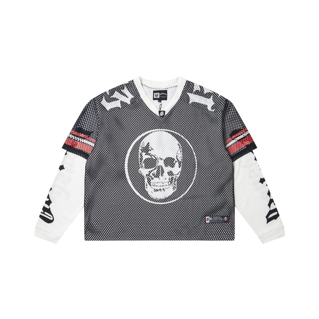 Godspeed Skull K-Back Mesh Long-Sleeve T-Shirt — front
