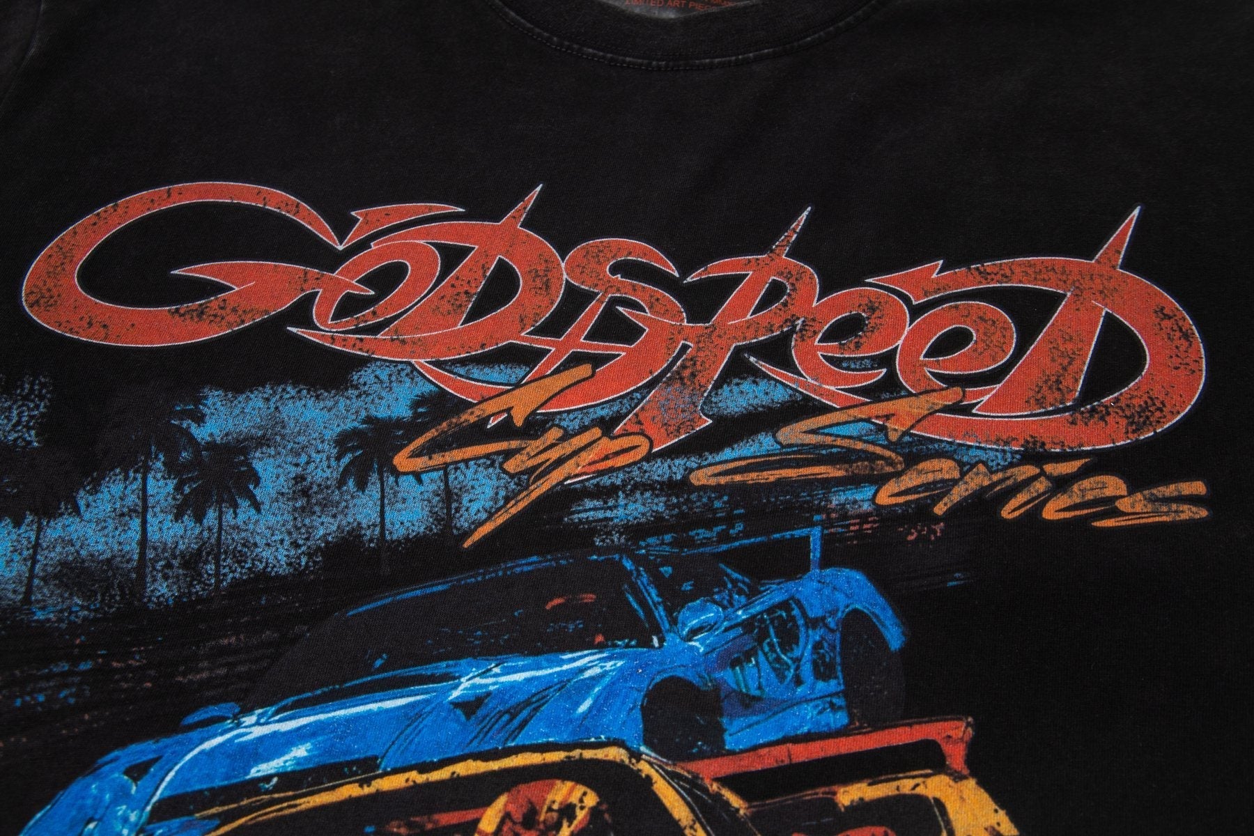 Godspeed Fast Series Racing Graphic T-Shirt — detail