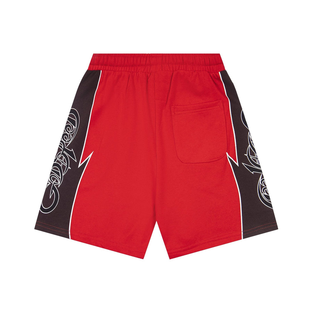 Godspeed Printed Side-Panel Drawstring Shorts — back
