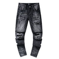 AMIRI Washed Black Distressed Jeans — hero