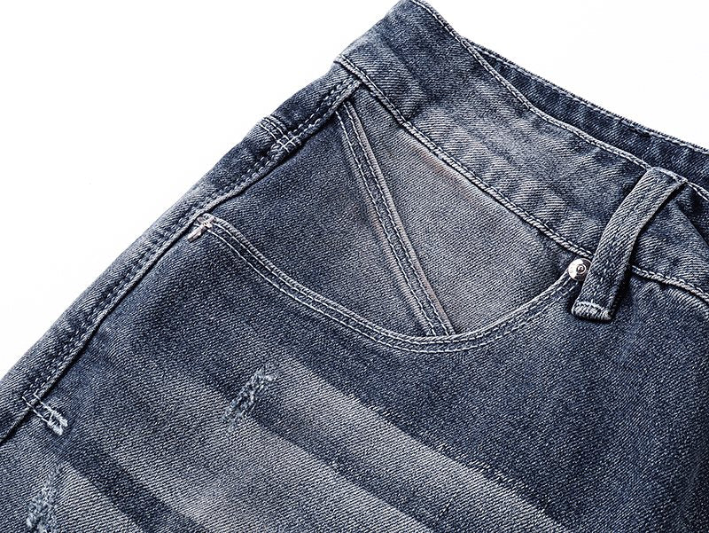 R+A Washed Distressed Jeans — detail