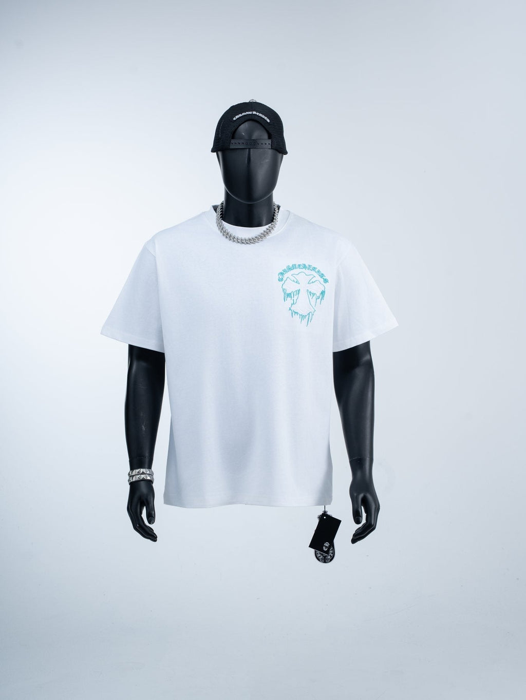 Chrome Hearts Sanskrit Cross Graphic T-Shirt — front