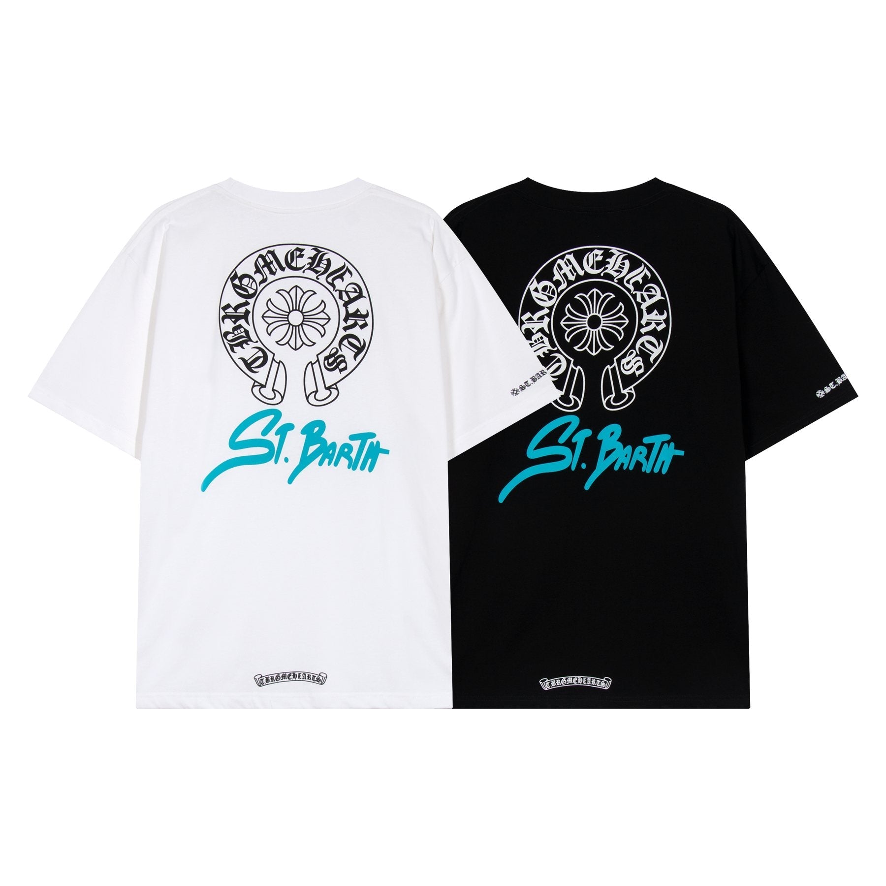 Chrome Hearts Horseshoe Floral Graphic T-Shirt — context