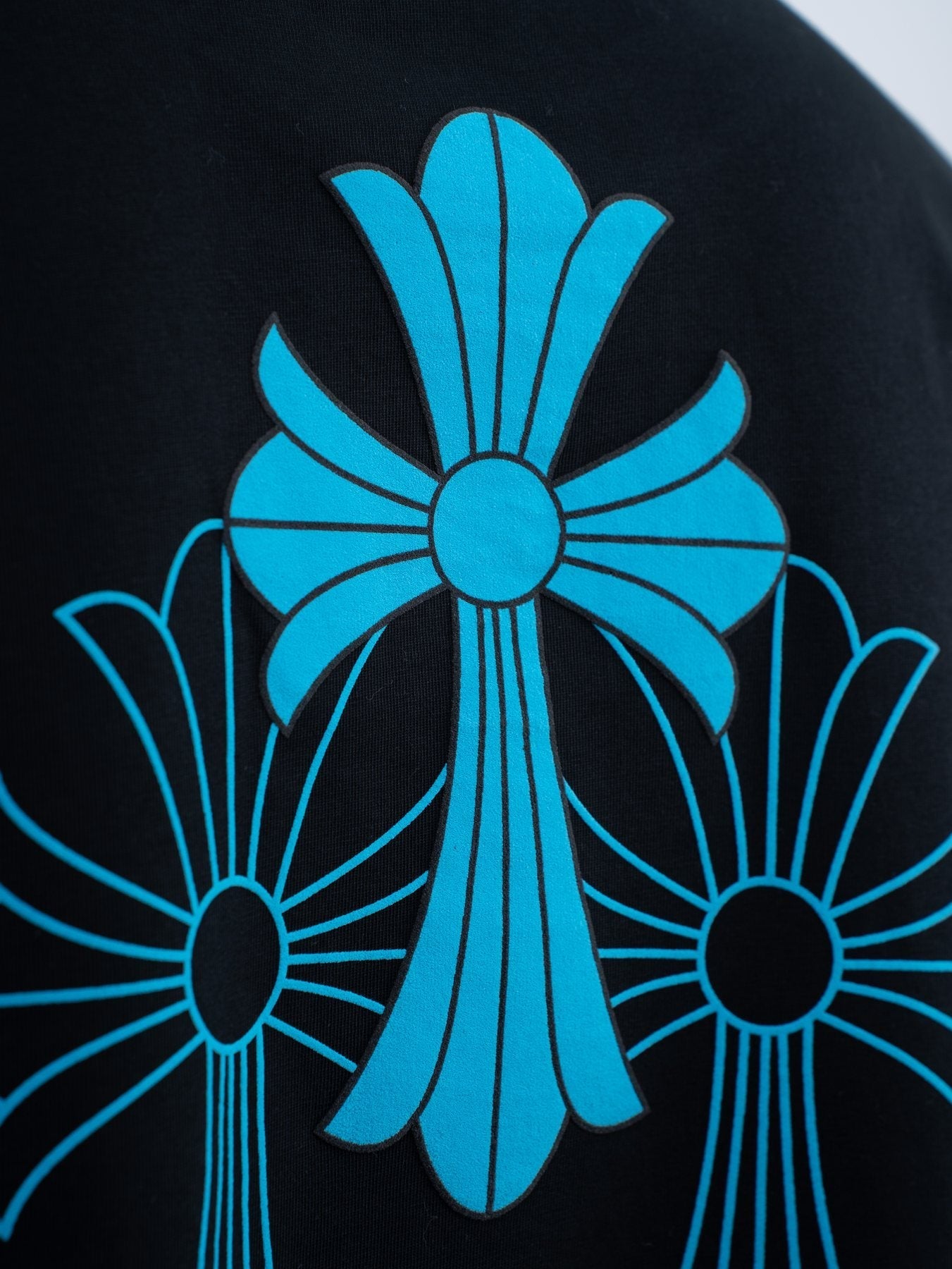 Chrome Hearts Horseshoe Slogan Graphic T-Shirt — detail