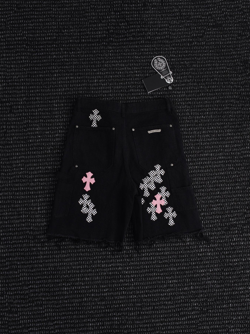 Chrome Hearts Cross Patch Cargo Shorts — front