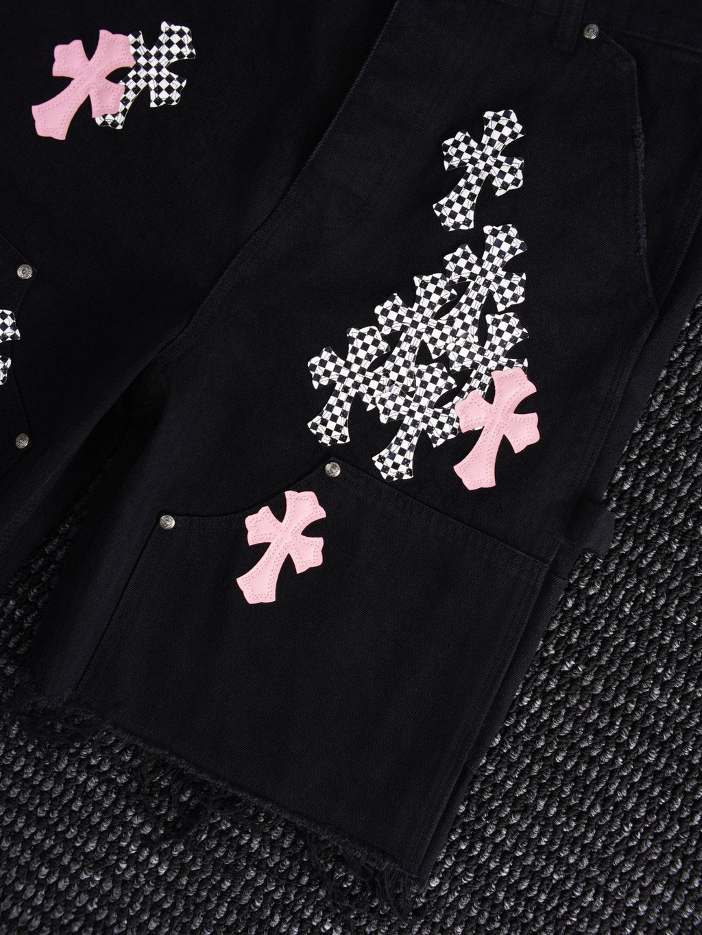 Chrome Hearts Cross Patch Cargo Shorts — detail