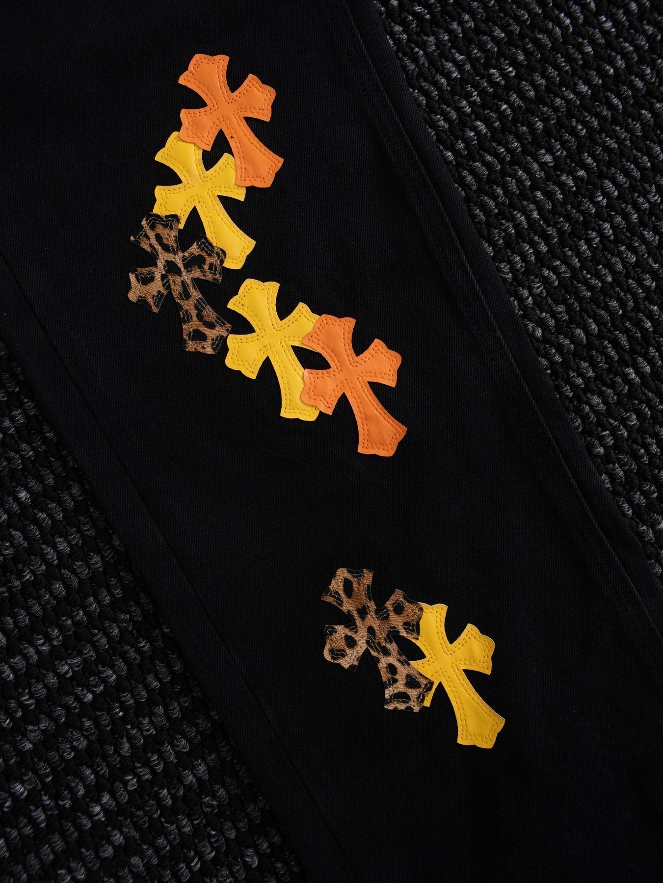 Chrome Hearts Cross Graphic Black Jeans — detail