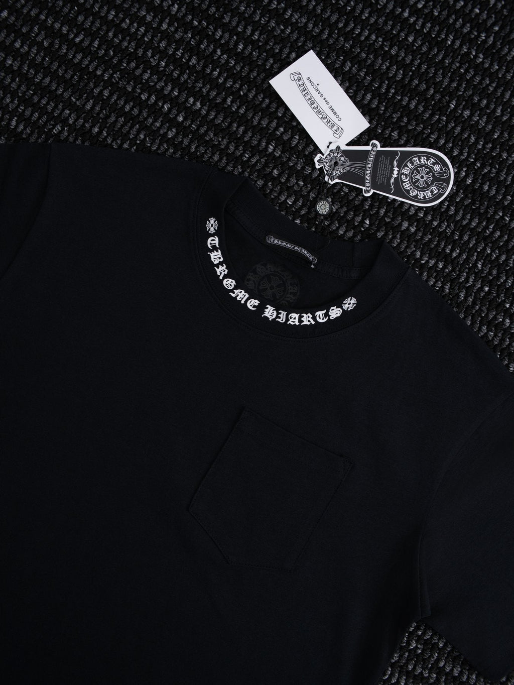 Chrome Hearts Sanskrit Letter Pocket Short-Sleeve T-Shirt — context