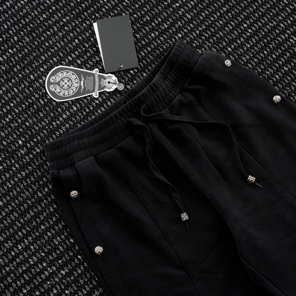 Chrome Hearts Cross Rivet Side-Snap Pants — detail