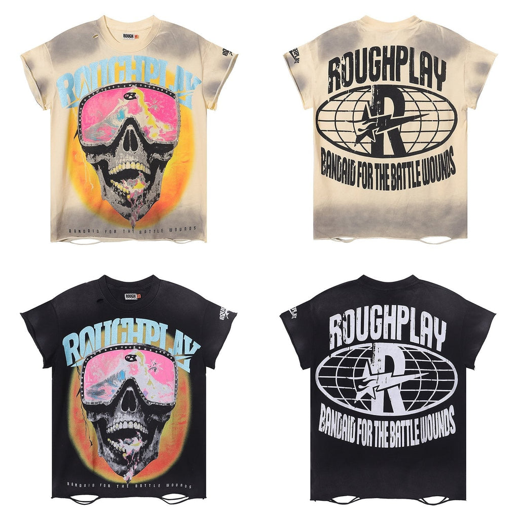 Rough Play Skull Goggles Graphic T-Shirt — comparison