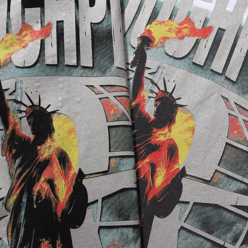 Rough Play Statue of Liberty Graphic Long-Sleeve T-Shirt — detail