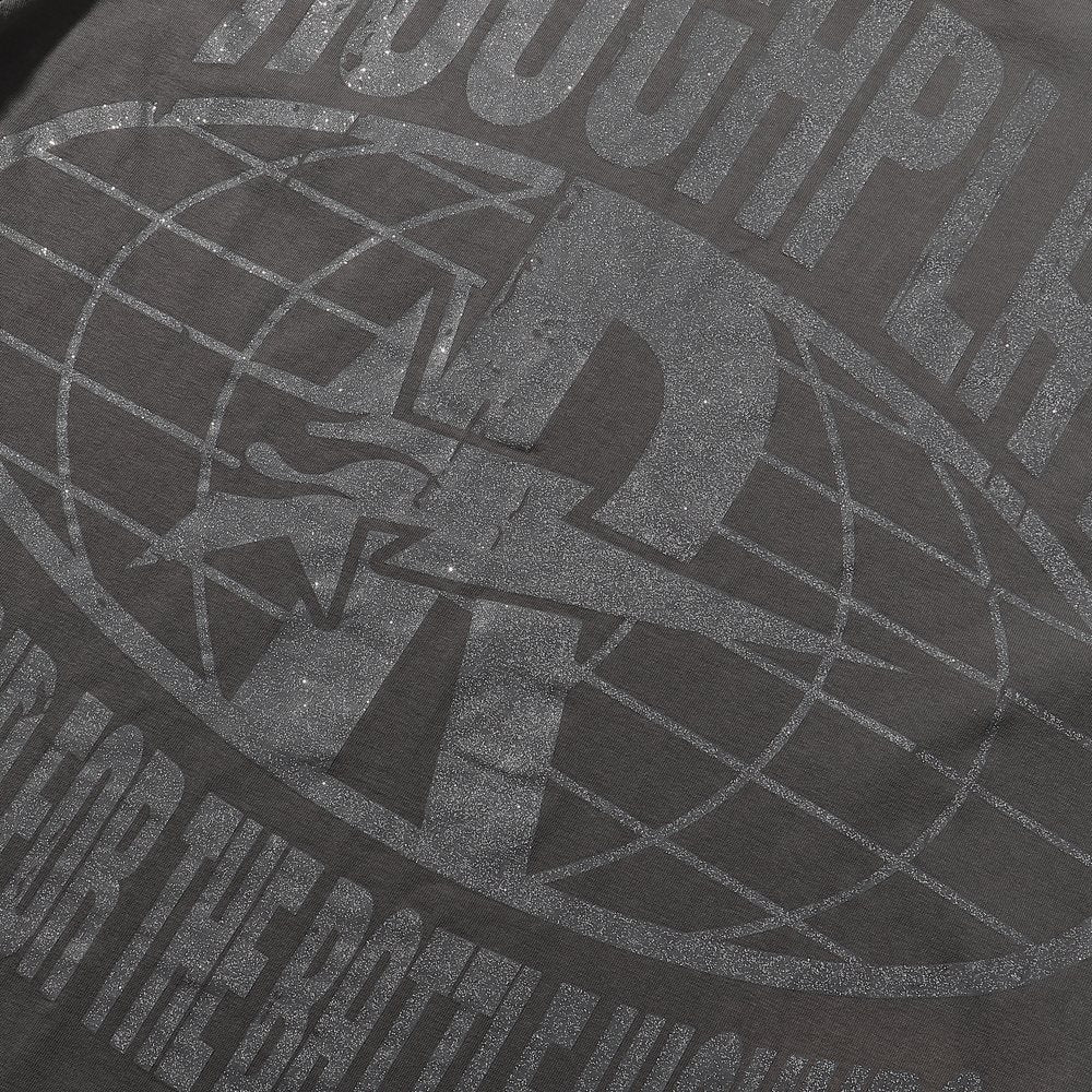 Rough Play Thug Life Skeleton Graphic Long-Sleeve T-Shirt — detail