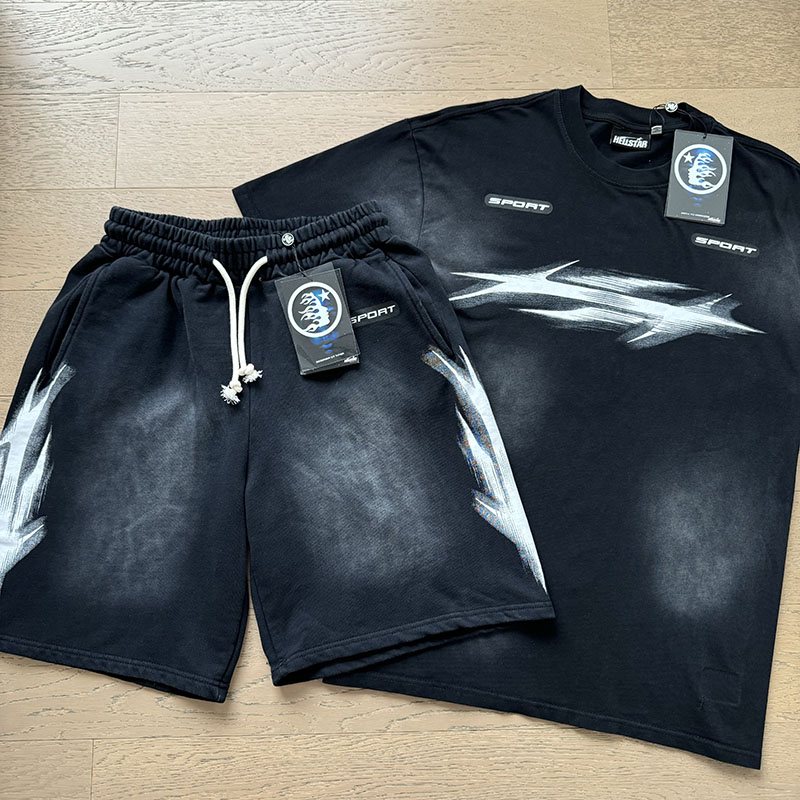 Hellstar Lightning Graphic T-Shirt & Shorts Set — hero