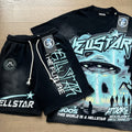Hellstar The Future Graphic Short-Sleeve T-Shirt & Shorts Set — hero