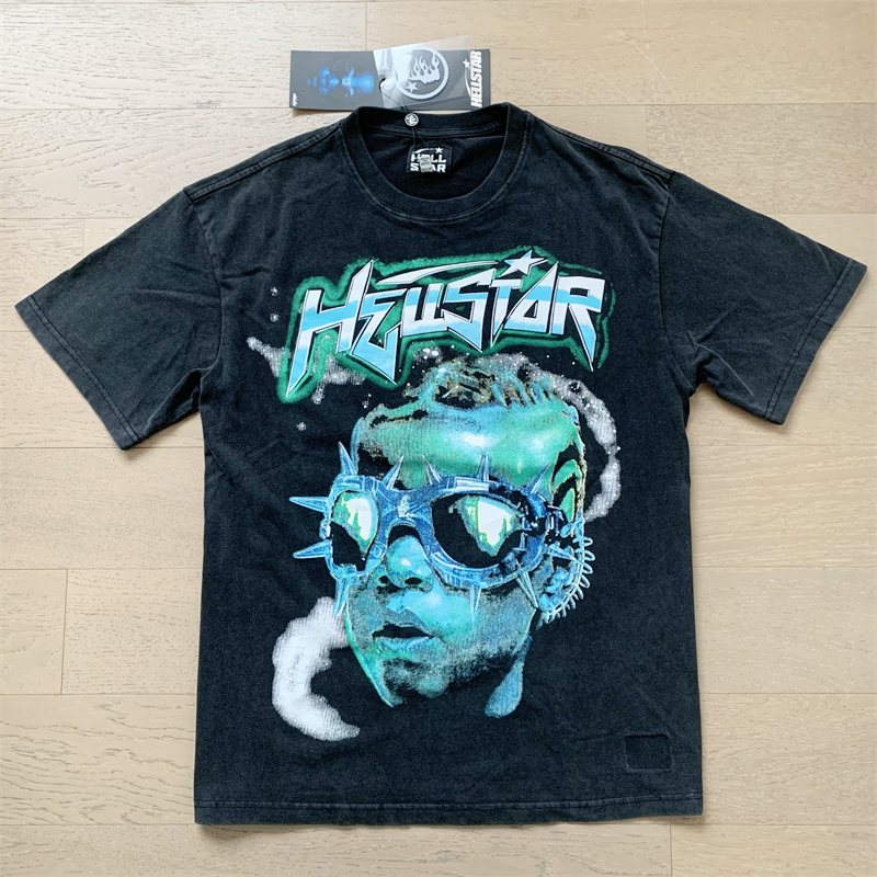 Hellstar Washed Star Graphic Short-Sleeve Set — front