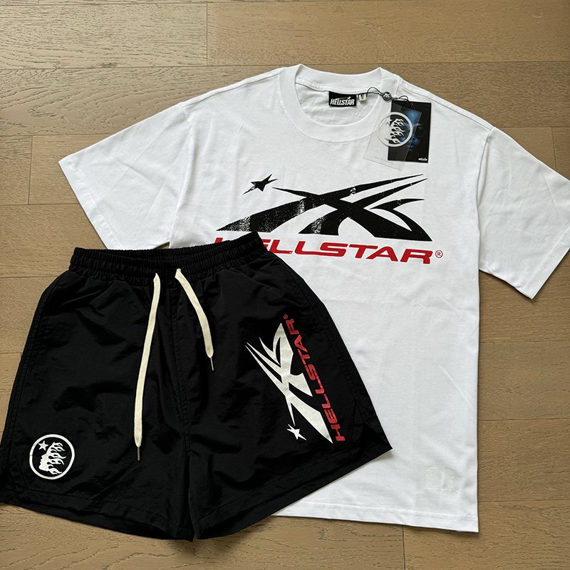 Hellstar Short-Sleeve T-Shirt & Shorts Set — front