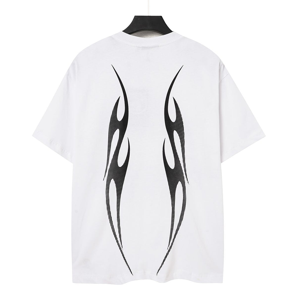 Hellstar Flame & Tribal Graphic T-Shirt — back