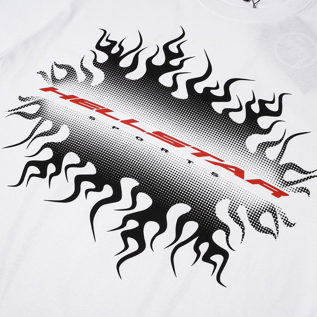 Hellstar Flame & Tribal Graphic T-Shirt — detail
