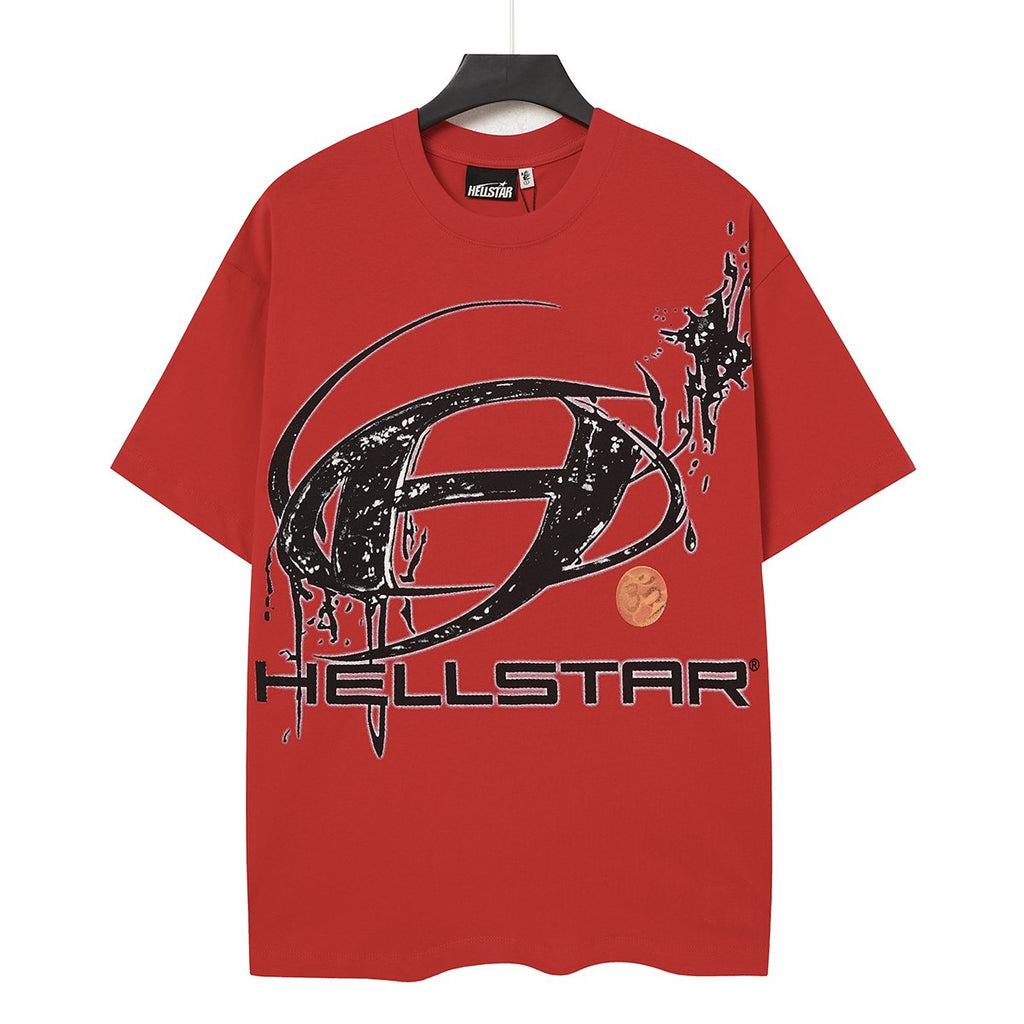 Hellstar Red Graphic Short-Sleeve T-Shirt — front