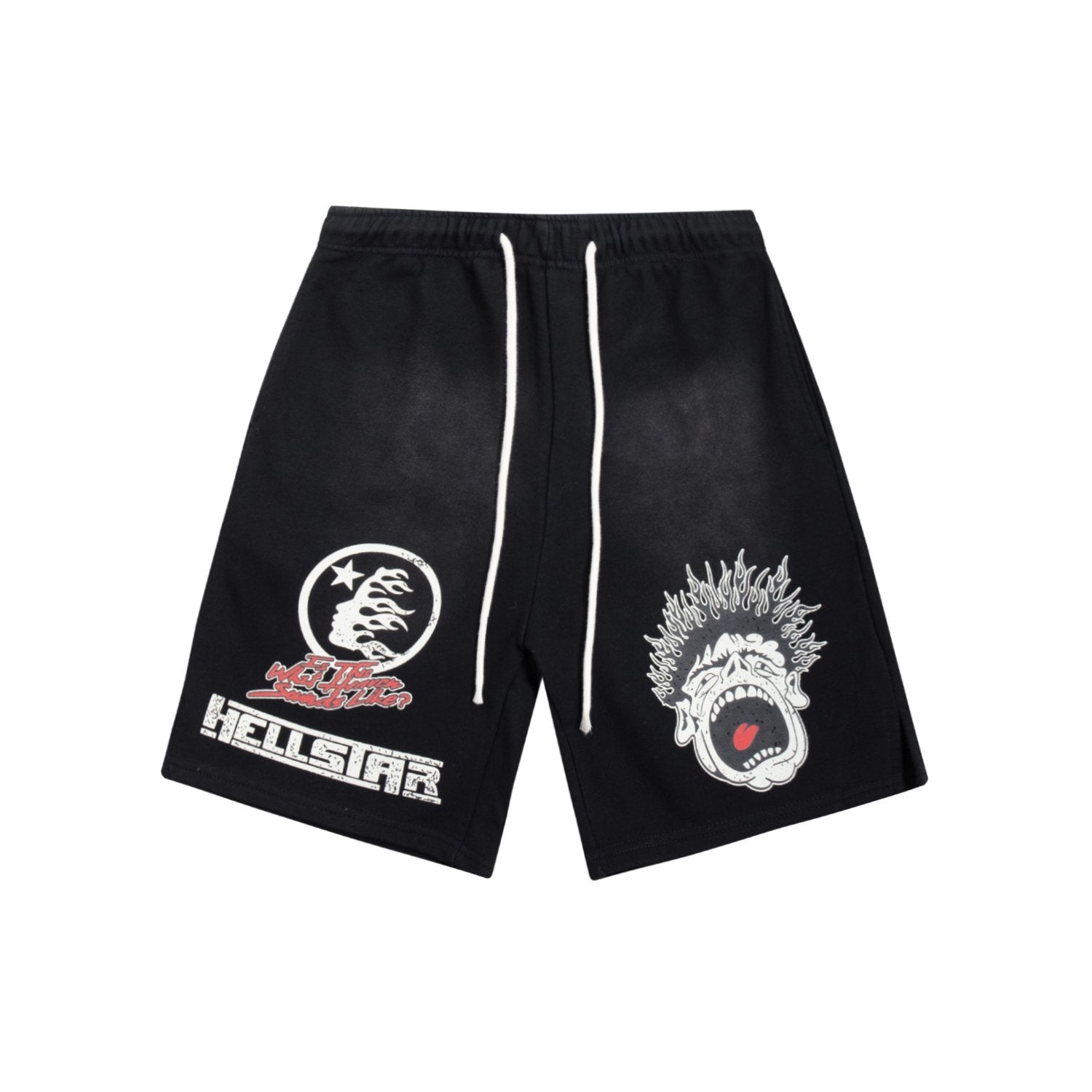 Hellstar Records Graphic Drawstring Shorts — hero