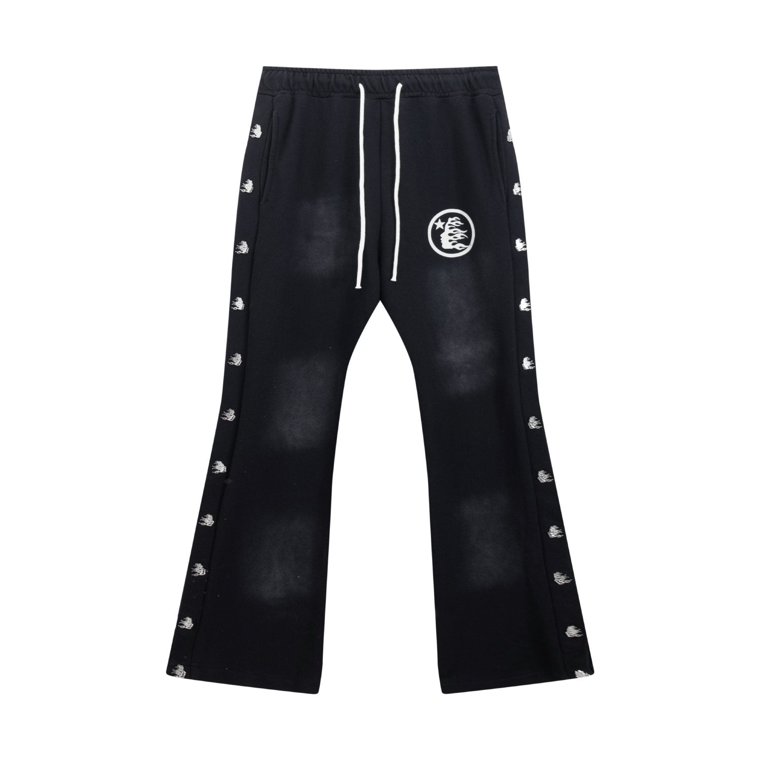 Hellstar Washed Graphic Flared Pants — front