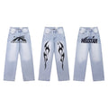 Hellstar Light Blue Graphic Jeans — hero