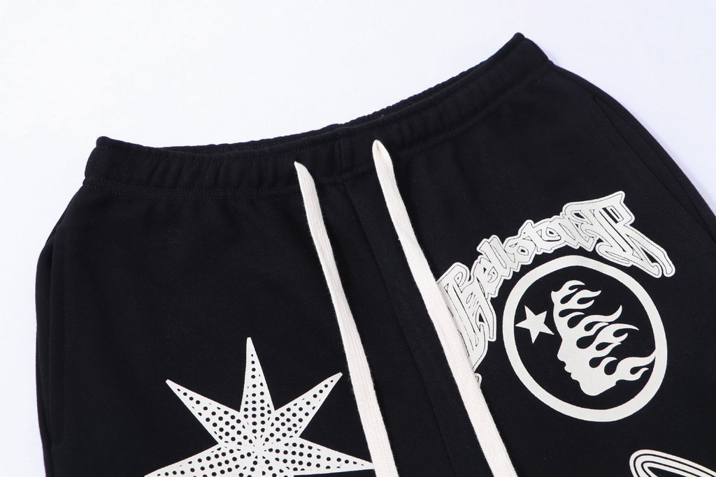 Hellstar Star Graphic Flared Pants — detail